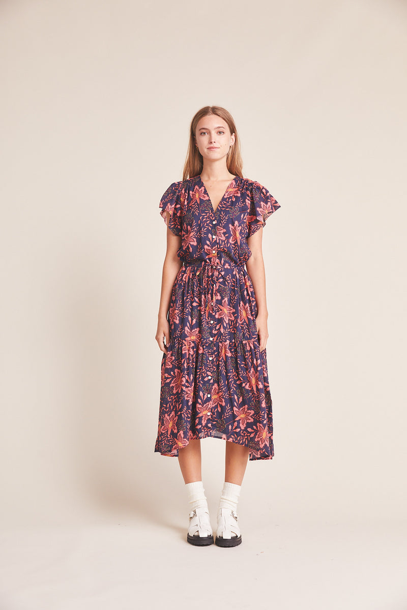 Kristi Dress Pink Geranium