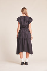 Kristi Dress Black Poplin