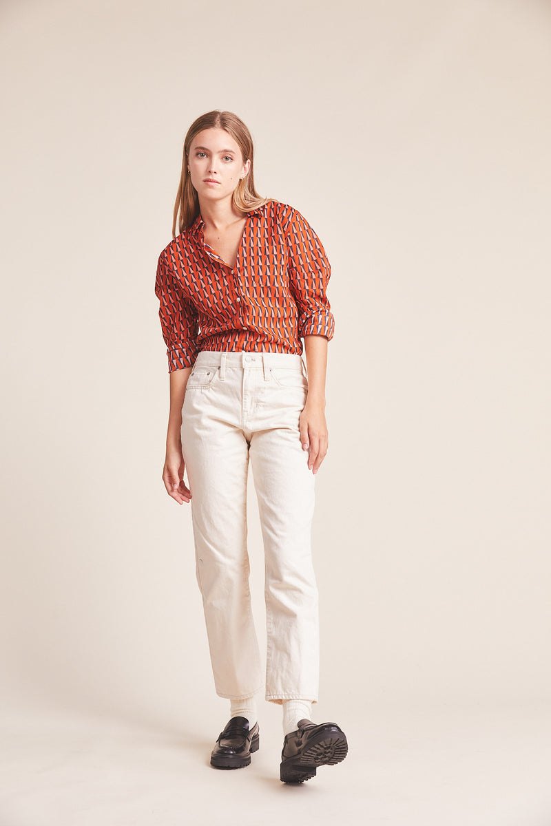 Grace Classic Shirt Kinetic Print