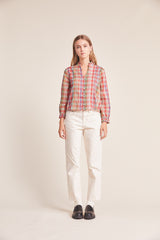 Finley Pintuck Blouse Tapestry Plaid