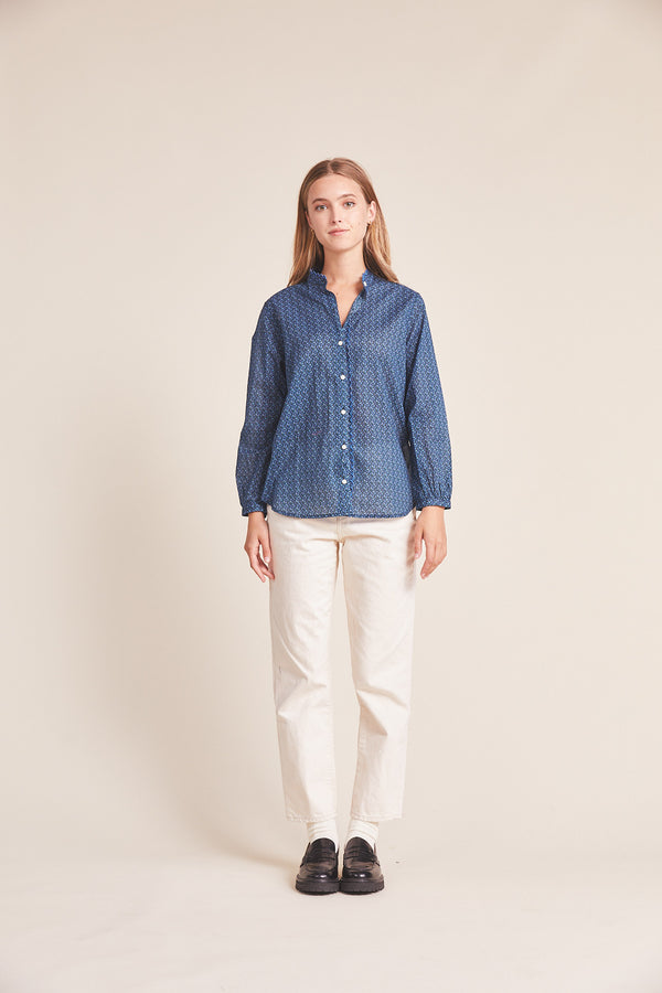 Helena Shirt Mazarine Ditsy