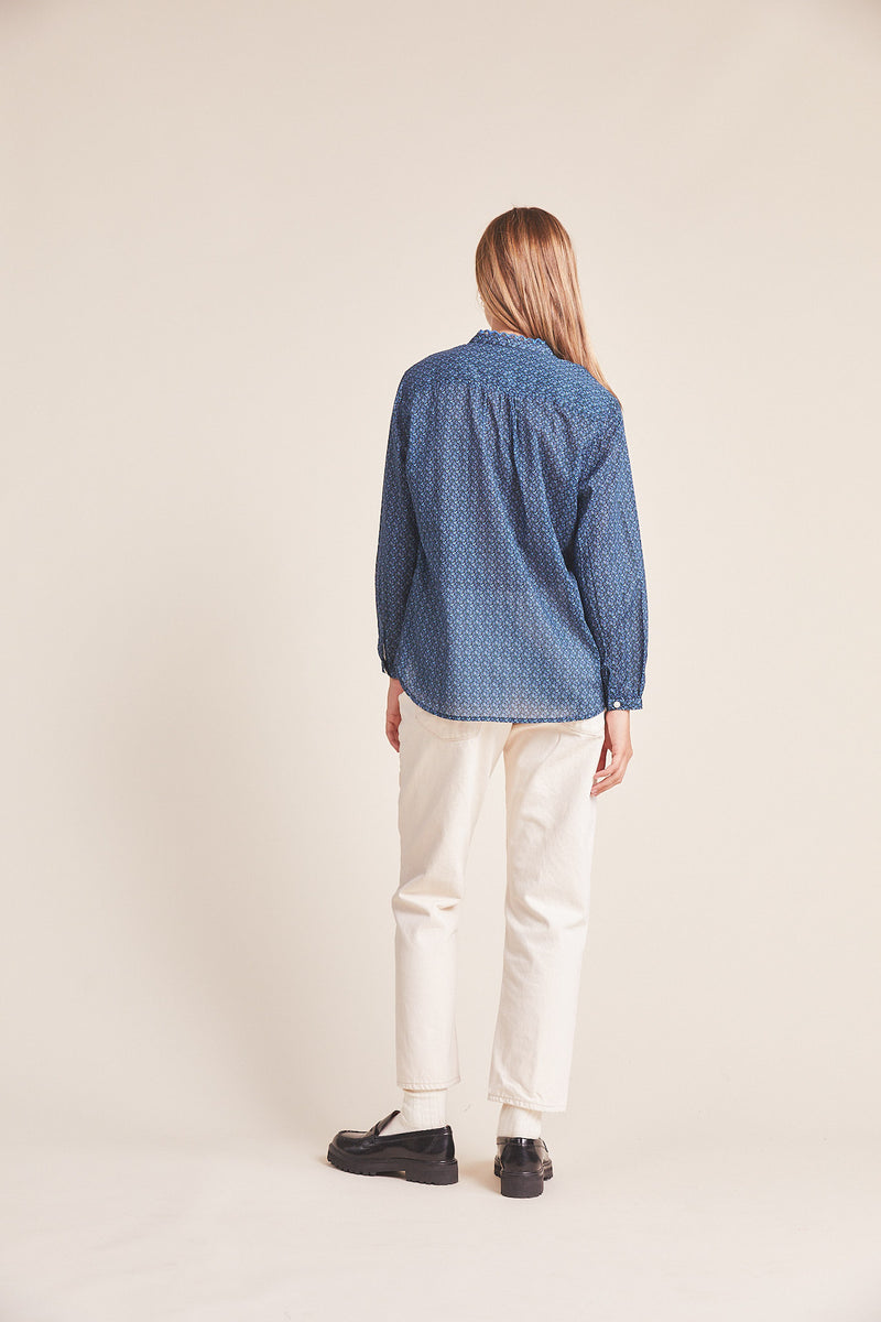 Helena Shirt Mazarine Ditsy