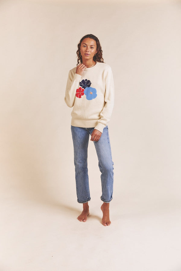 Barbara Sweater Marina Floral