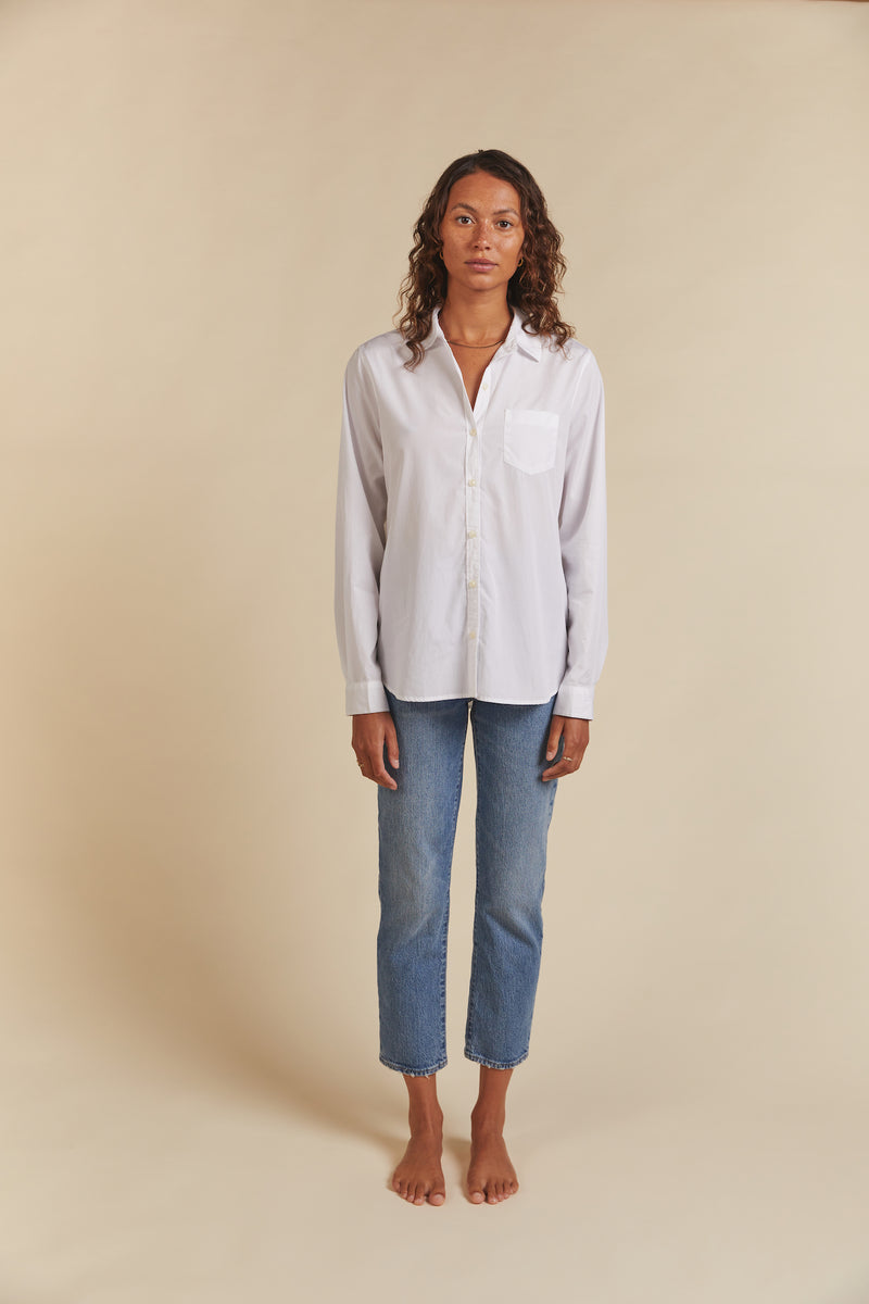Grace Classic Shirt White Poplin
