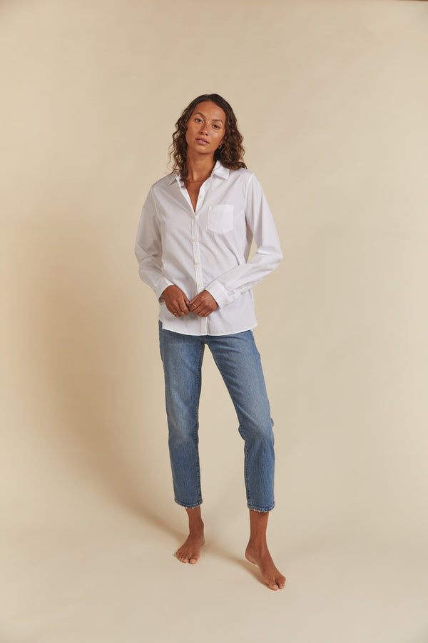 Grace Classic Shirt White Poplin