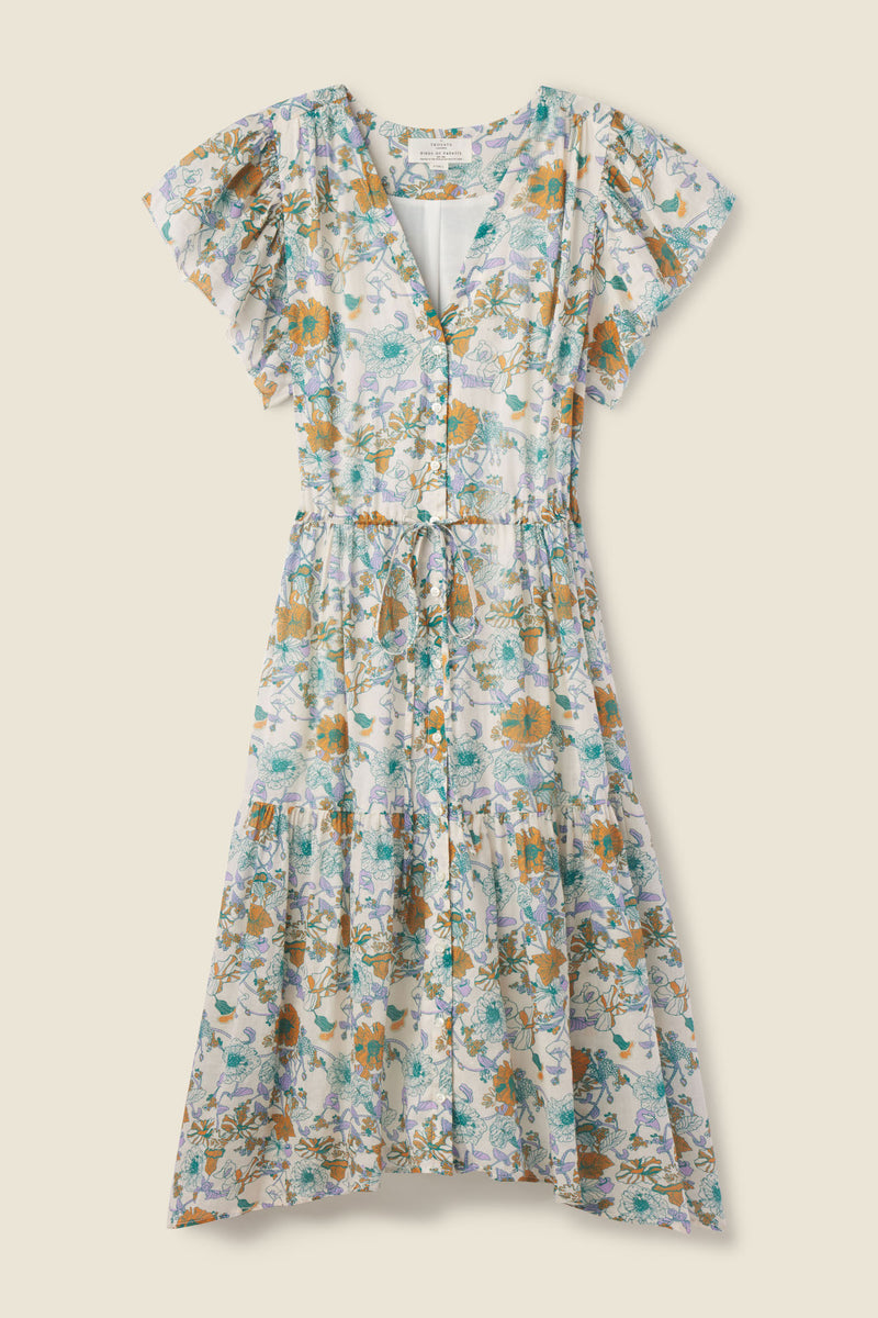 Kristi Dress Violet Tendril
