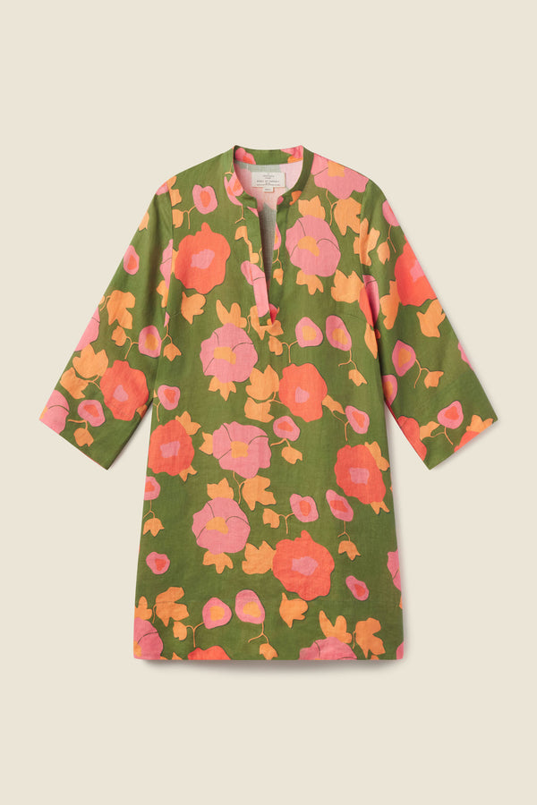 Lucca Shift Dress Papaya Bloom
