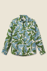 Blake Oversized Boyfriend Shirt Plantain Leaf