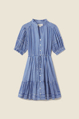 Phoebe Dress Cobalt Check