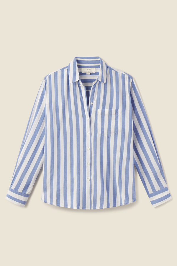 Blake Oversized Shirt Baleen Stripe