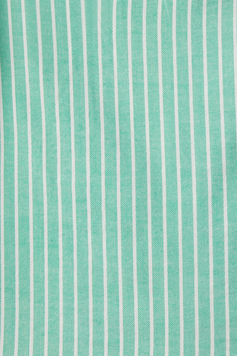 Kat Dress Green Oxford Stripe