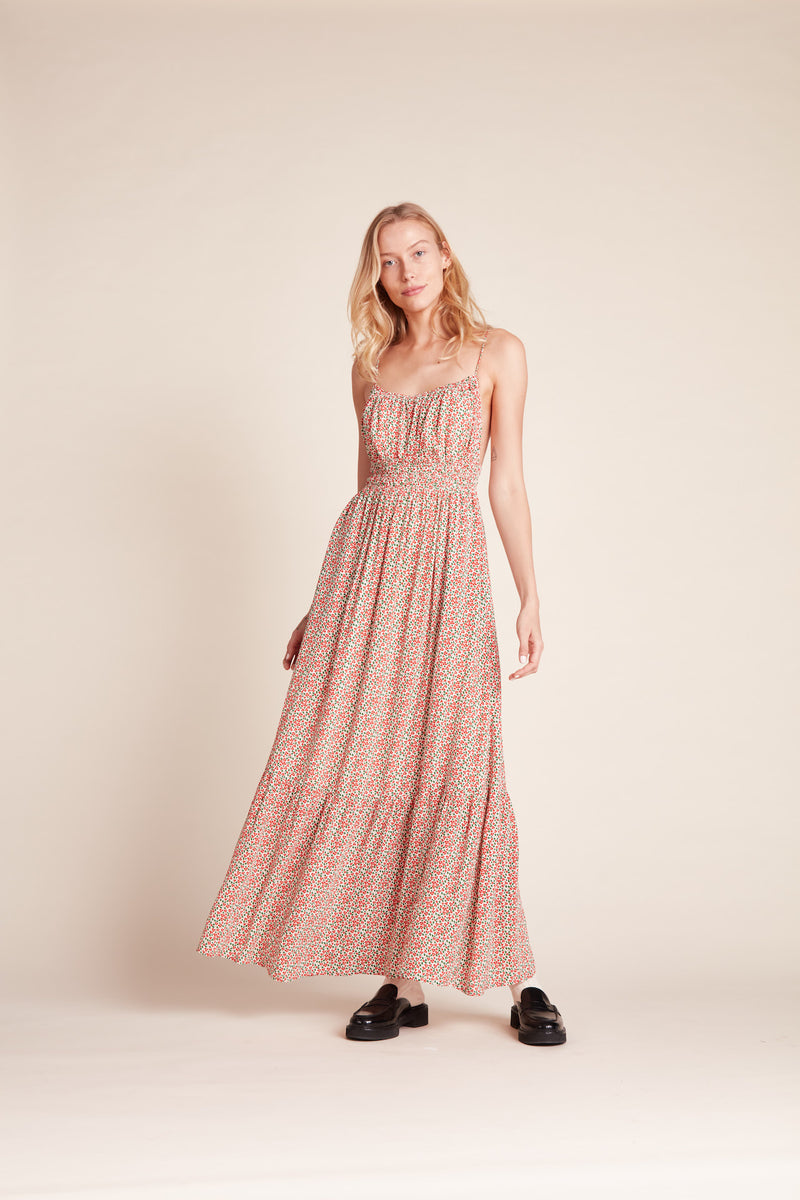 Mirabella Dress Carmine Ditsy