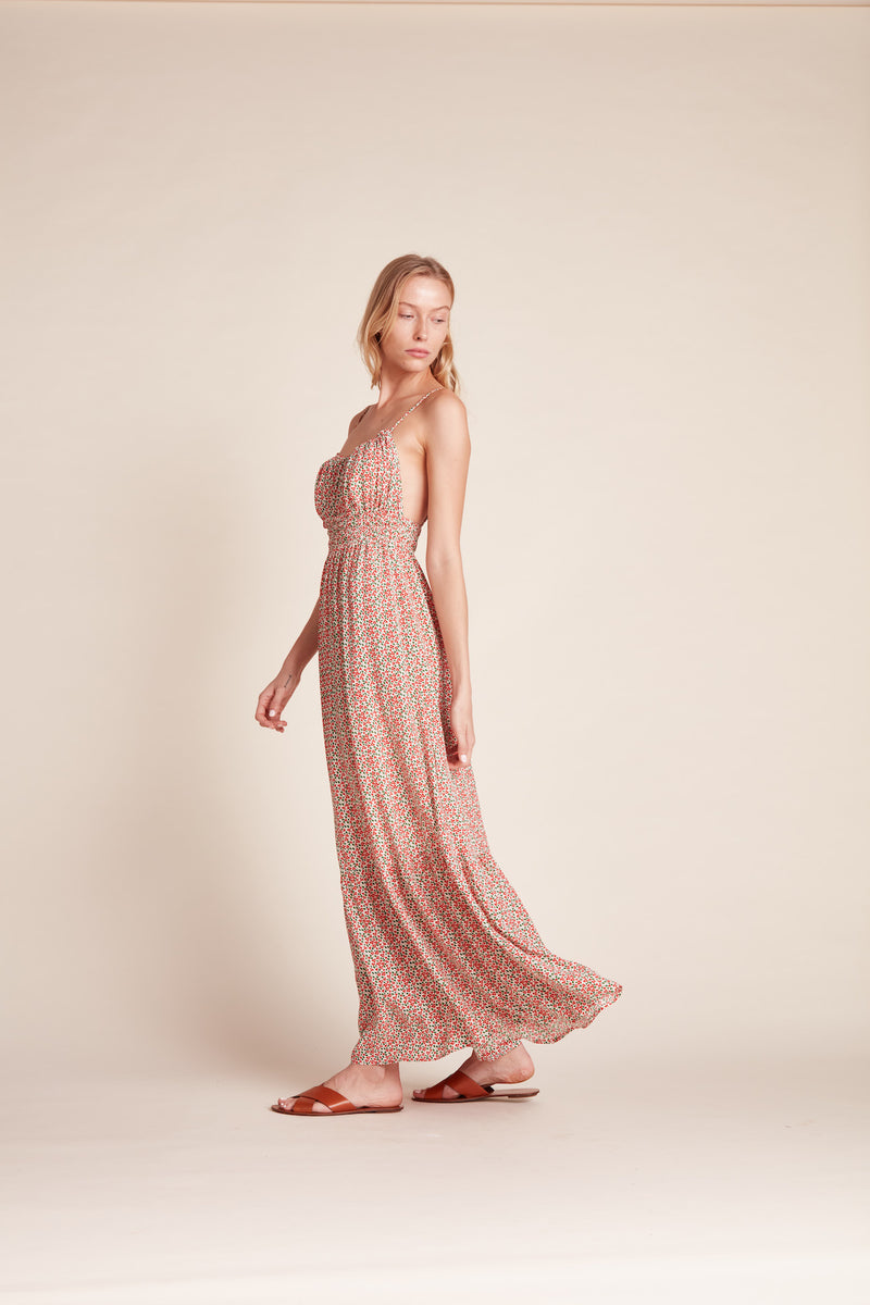 Mirabella Dress Carmine Ditsy