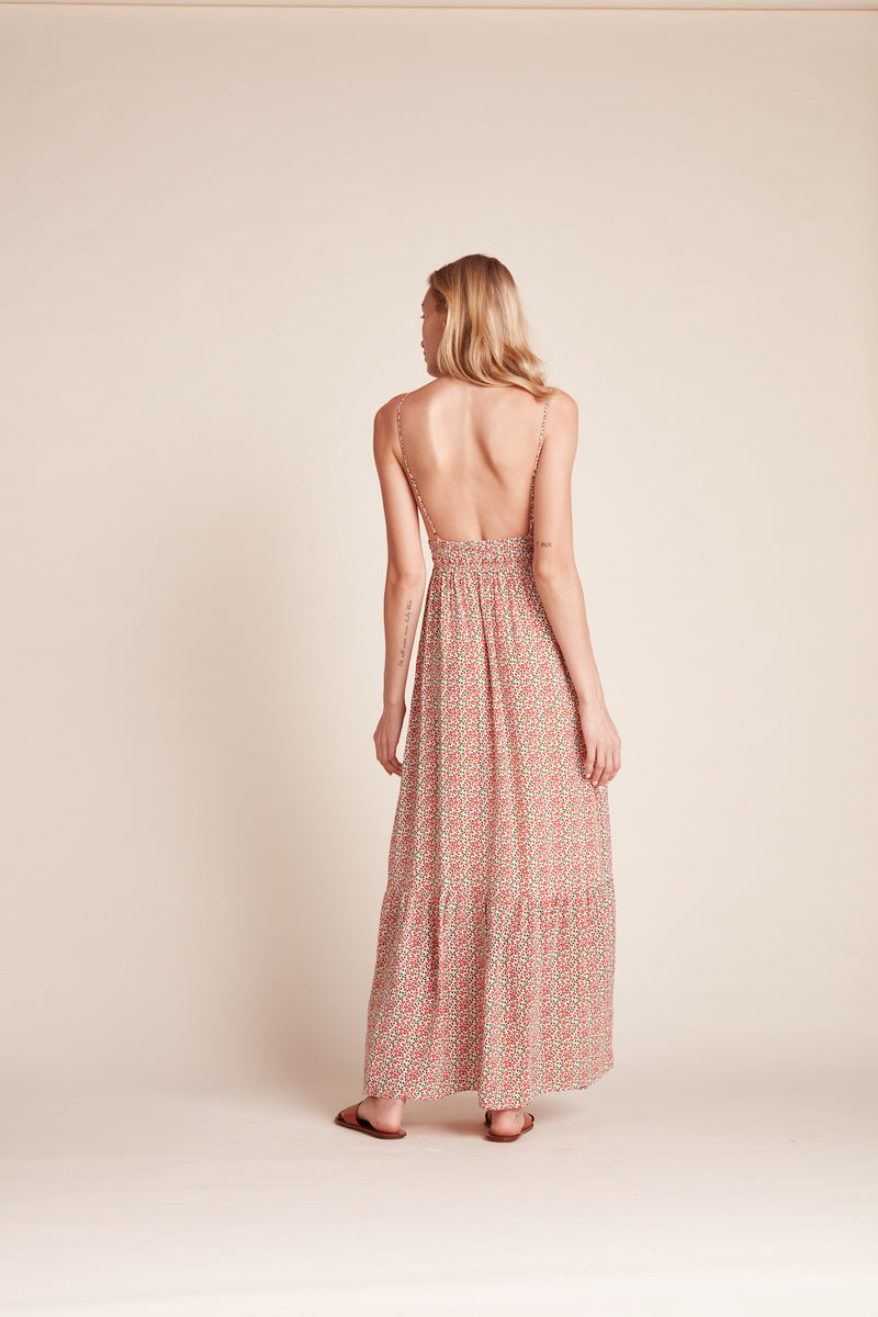 Mirabella Dress Carmine Ditsy