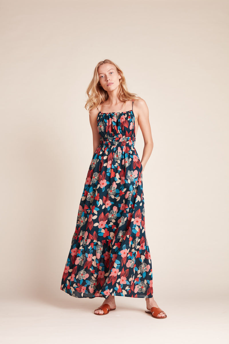Mirabella Dress Pink Hibiscus