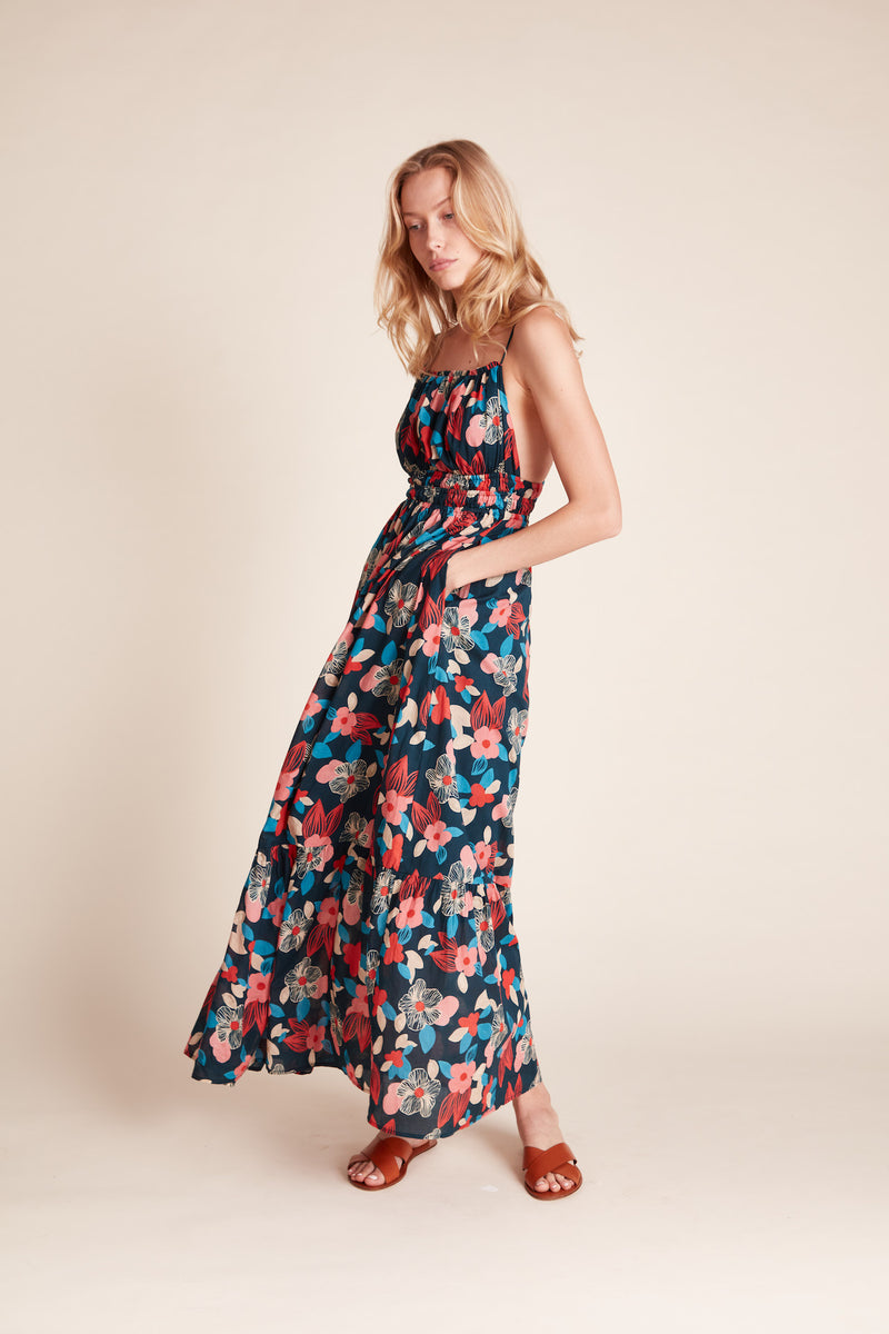 Mirabella Dress Pink Hibiscus