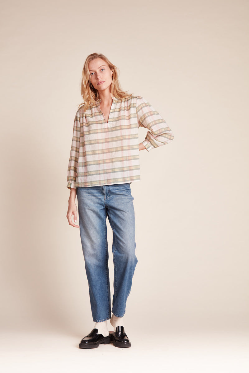 Bailey Blouse Pomelo Plaid