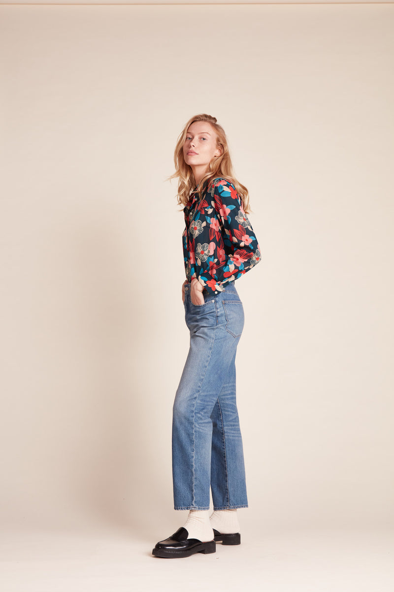 Jacquelin Shirt Pink Hibiscus