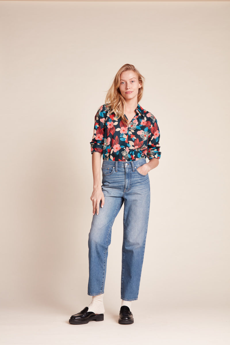 Jacquelin Shirt Pink Hibiscus