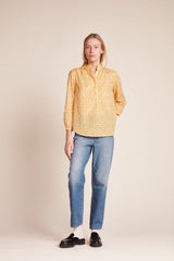 Sara "B" Henley Shirt Verbena Ditsy