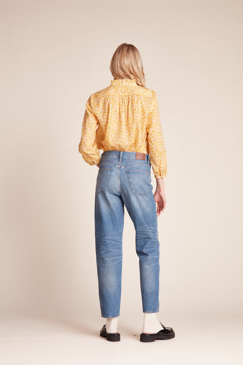 Sara "B" Henley Shirt Verbena Ditsy