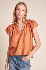 Clover Blouse Turmeric Ivy
