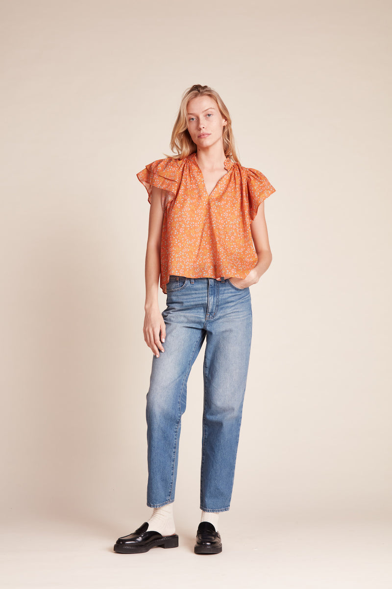 Clover Blouse Turmeric Ivy