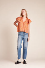 Clover Blouse Turmeric Ivy