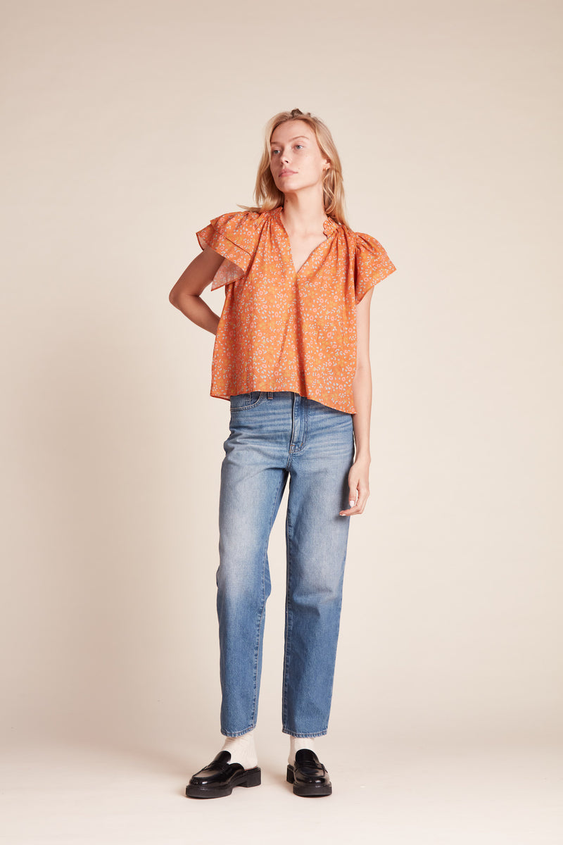 Clover Blouse Turmeric Ivy