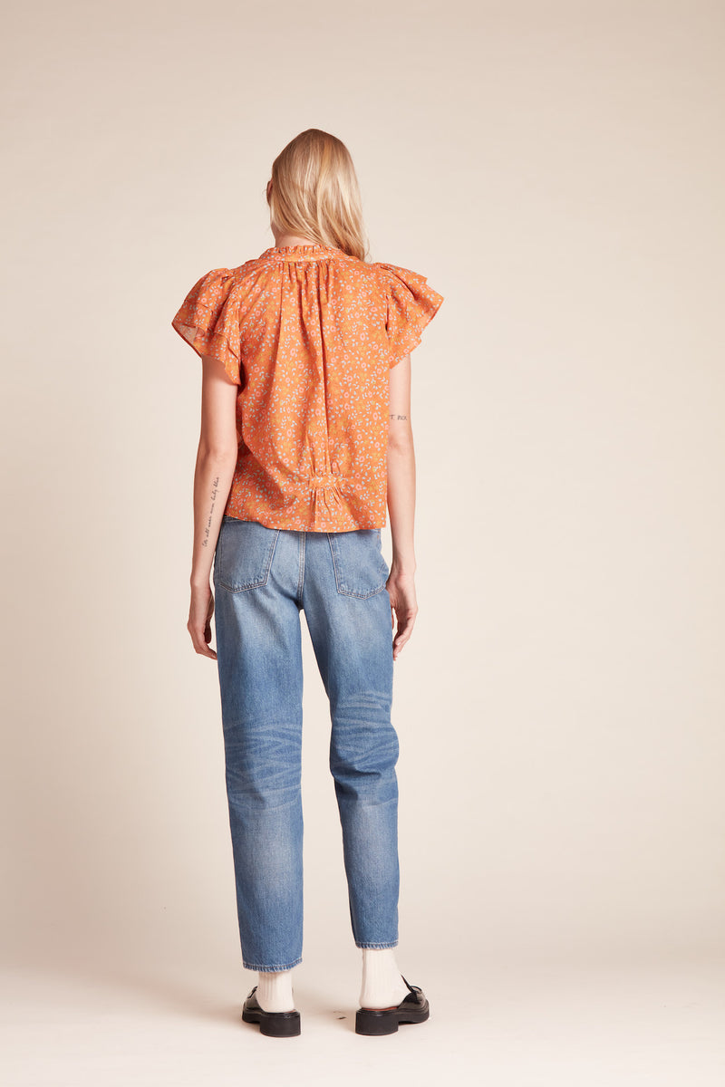 Clover Blouse Turmeric Ivy