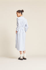 Joni Dress Blue Oxford Stripe