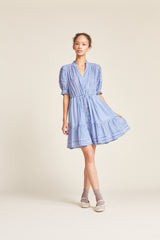 Phoebe Dress Cobalt Check