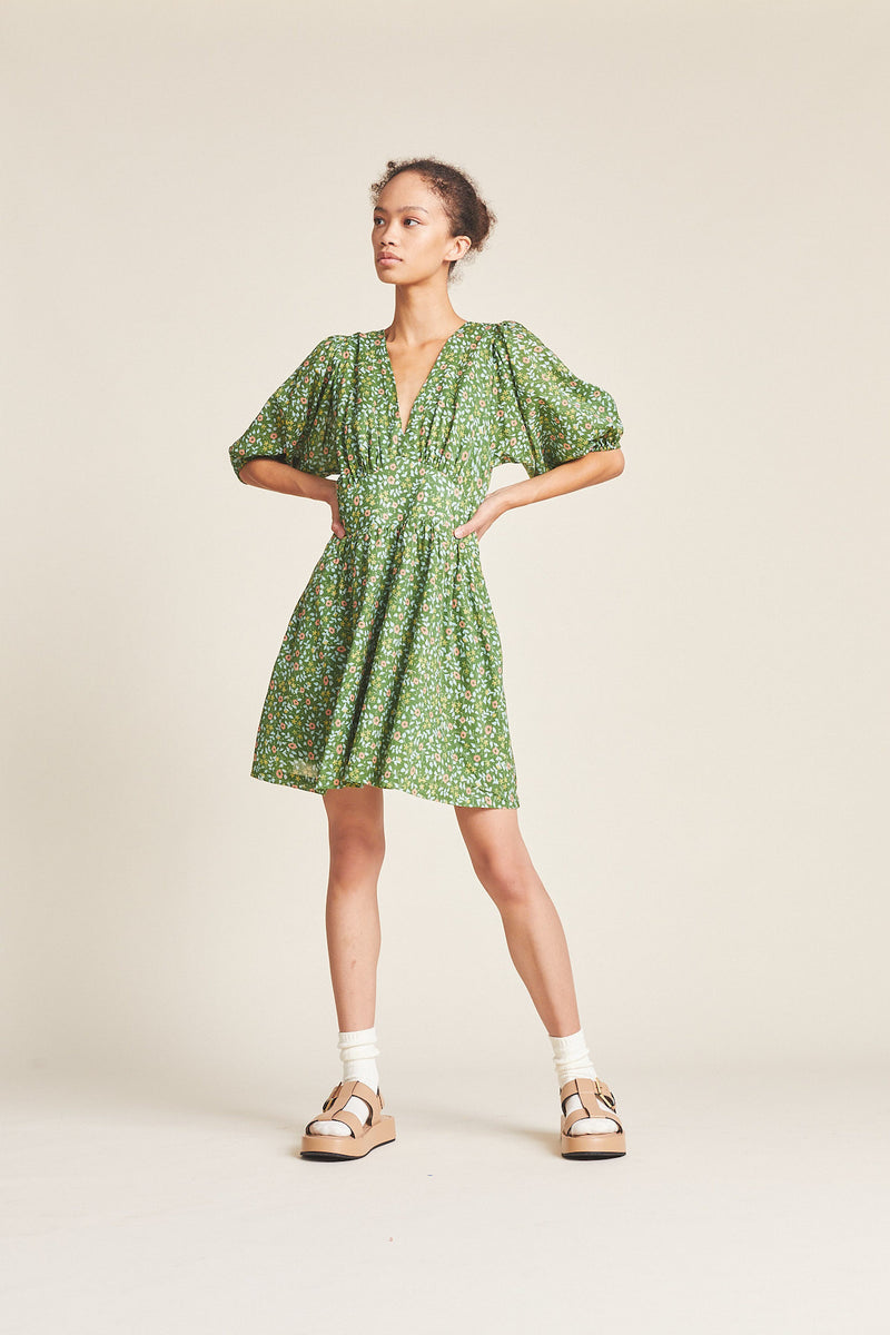 Gia Dress Green Ivy