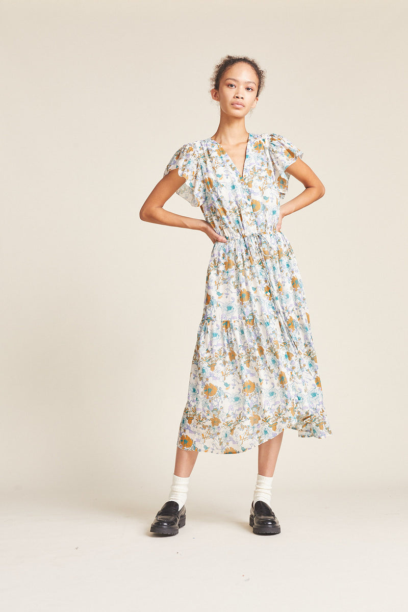 Kristi Dress Violet Tendril
