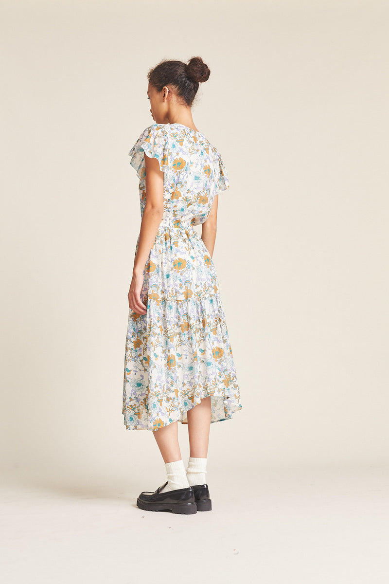 Kristi Dress Violet Tendril