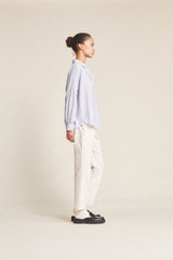 Grace Classic Shirt Navy Micro Stripe