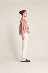 Carla Highneck Shirt Young Meadow